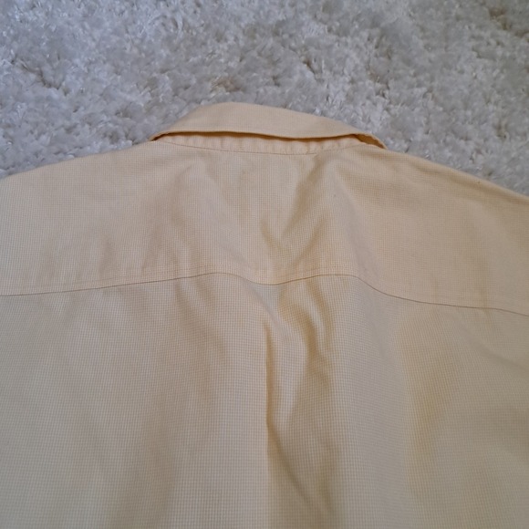 Brooks Brothers 346 Womens Yellow Micro Check‎ Non Iron Cotton Shirt Size 6 - Picture 4 of 6